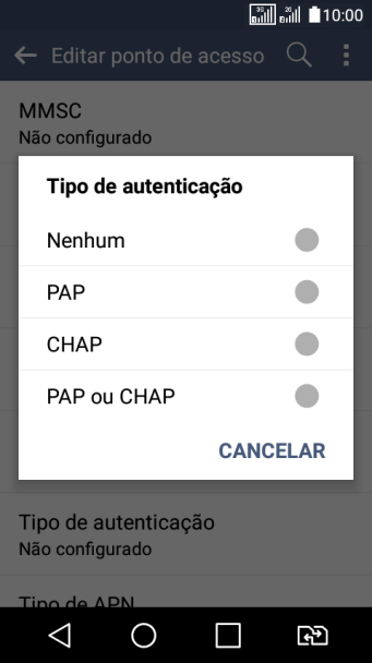 Pressione PAP ou CHAP. Pressione PAP ou CHAP.