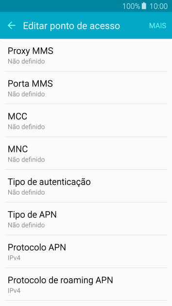 Pressione Proxy MMS. Pressione Proxy MMS.