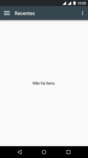 Deslize para a direita a partir do lado esquerdo da tela. Deslize para a direita a partir do lado esquerdo da tela.