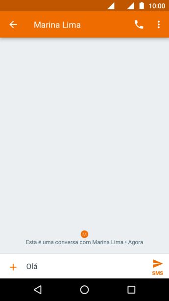 Pressione o ícone de anexo. Pressione o ícone de anexo.