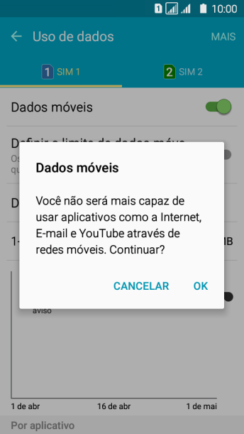 Se você desativar a função, deve pressionar OK. Se você desativar a função, deve pressionar OK.