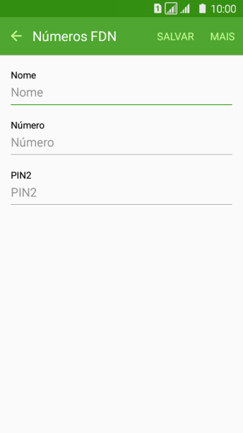 Pressione Nome, e digite o nome desejado. Pressione Nome, e digite o nome desejado.