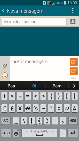 Pressione ABC para retornar à digitação. Pressione ABC para retornar à digitação.