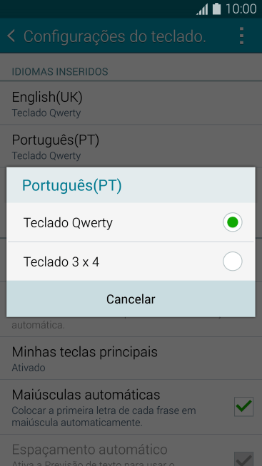 Pressione Teclado Qwerty. Pressione Teclado Qwerty.