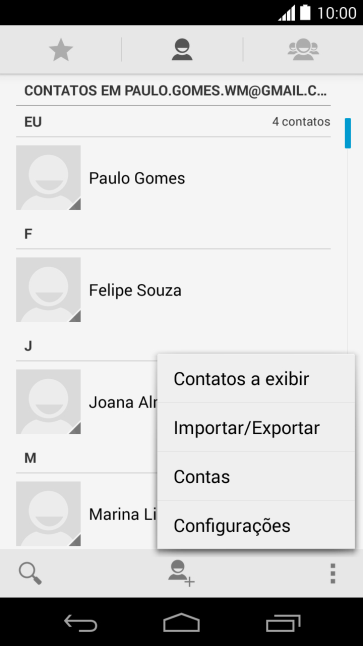 Pressione Importar/Exportar. Pressione Importar/Exportar.