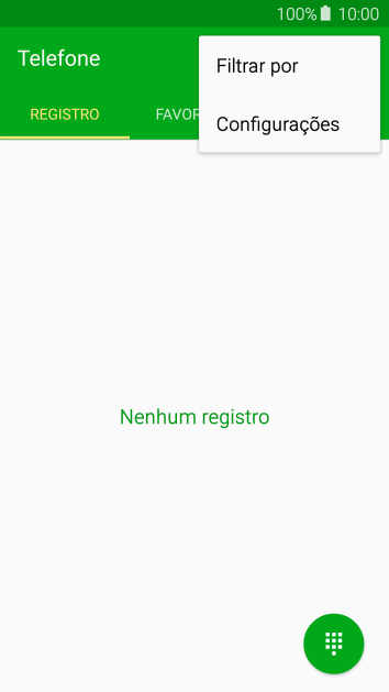 Pressione Configurações. Pressione Configurações.