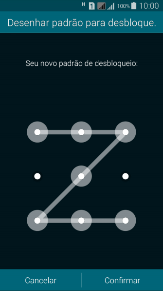 Repita o código do celular selecionado, e pressione Confirmar. Repita o código do celular selecionado, e pressione Confirmar.