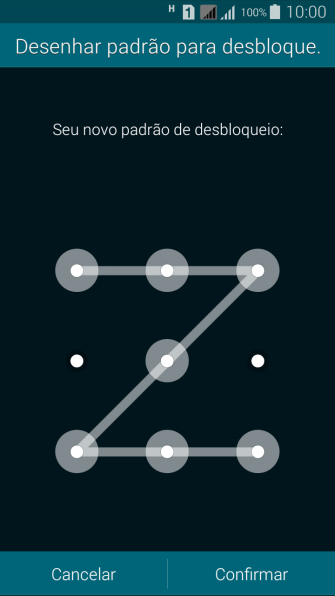 Repita o código do celular selecionado, e pressione Confirmar. Repita o código do celular selecionado, e pressione Confirmar.