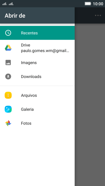 Pressione Imagens, e navegue até a pasta desejada. Pressione Imagens, e navegue até a pasta desejada.