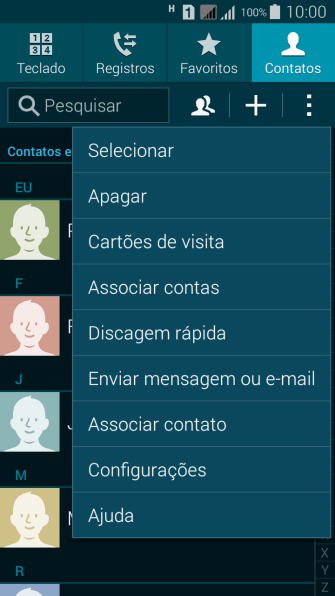 Pressione Configurações. Pressione Configurações.