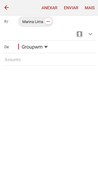 Pressione Assunto, e digite o assunto desejado. Pressione Assunto, e digite o assunto desejado.