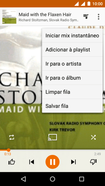 Pressione Adicionar à playlist. Pressione Adicionar à playlist.