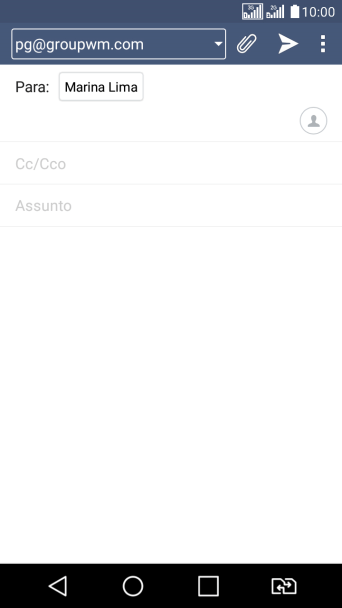 Pressione o campo de escrever, e digite o assunto desejado. Pressione o campo de escrever, e digite o assunto desejado.
