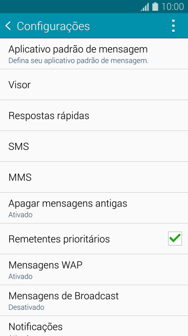 Pressione SMS. Pressione SMS.
