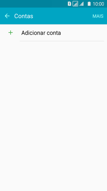 Pressione Adicionar conta. Pressione Adicionar conta.