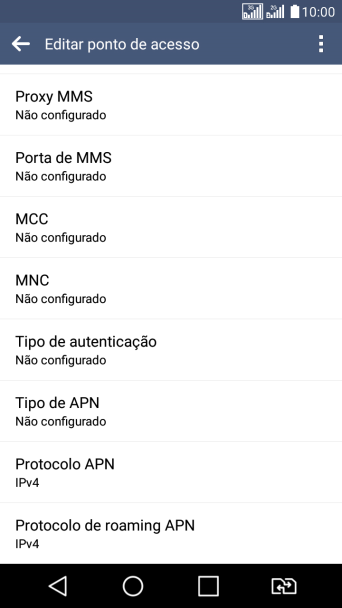 Pressione Proxy MMS. Pressione Proxy MMS.