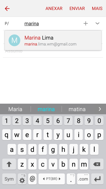 Pressione o contato desejado. Pressione o contato desejado.