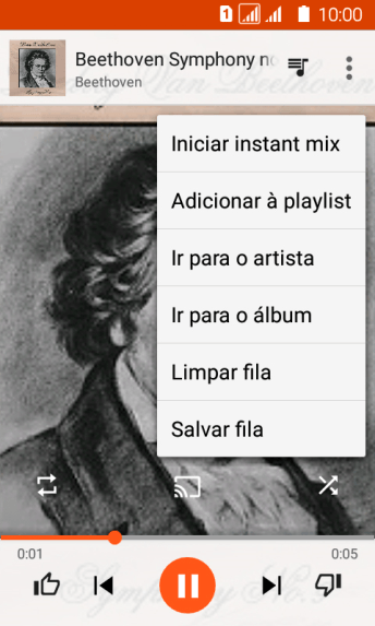 Pressione Adicionar à playlist. Pressione Adicionar à playlist.