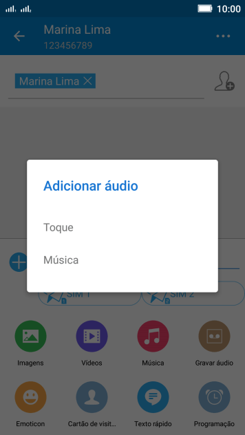 Pressione Música. Pressione Música.