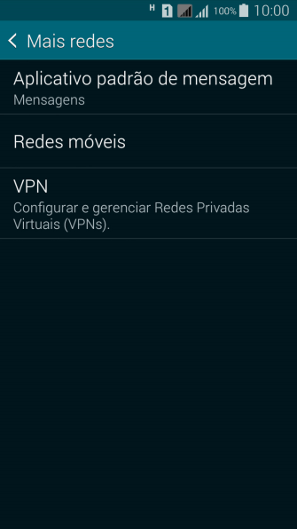 Pressione Redes móveis. Pressione Redes móveis.