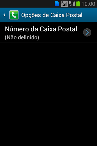 Pressione Número da Caixa Postal. Pressione Número da Caixa Postal.