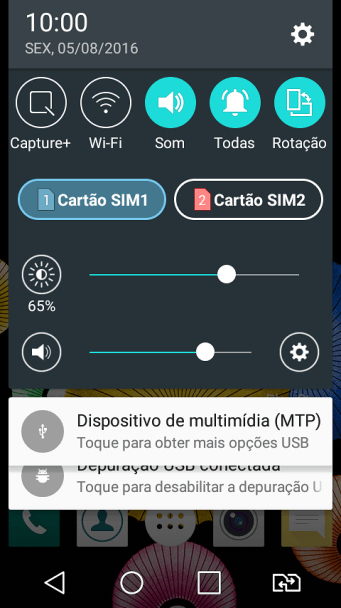 Pressione o ícone de configurações. Pressione o ícone de configurações.