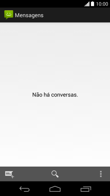 Pressione o ícone de nova mensagem Pressione o ícone de nova mensagem