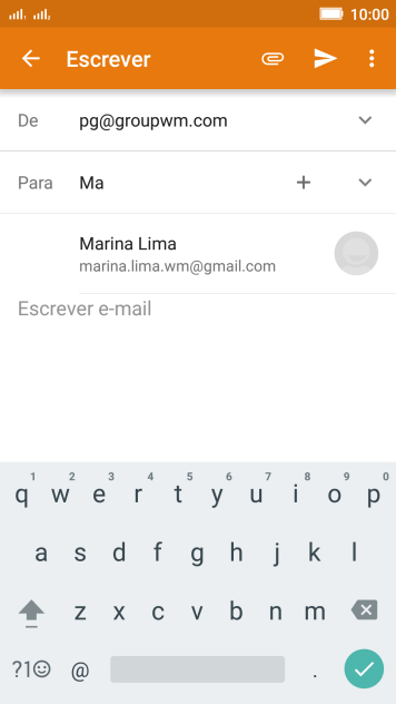 Pressione o contato desejado. Pressione o contato desejado.