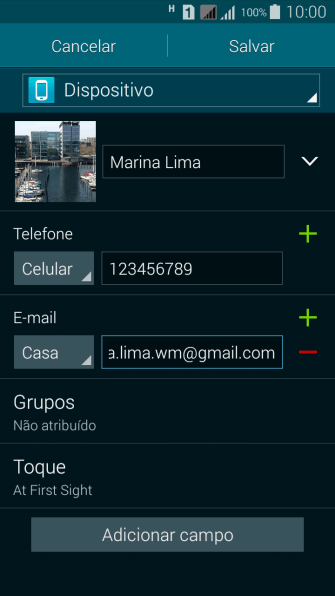Pressione Salvar. Pressione Salvar.