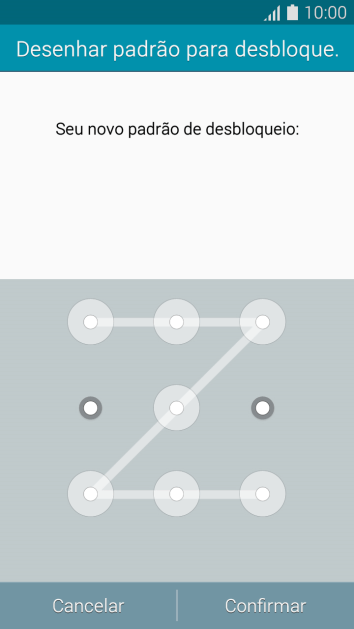 Repita o código do celular selecionado, e pressione Confirmar. Repita o código do celular selecionado, e pressione Confirmar.