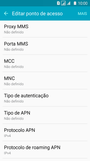 Pressione Proxy MMS. Pressione Proxy MMS.