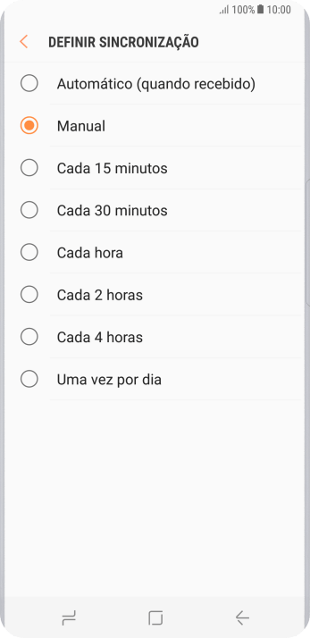 Pressione a configuração desejada. Pressione a configuração desejada.