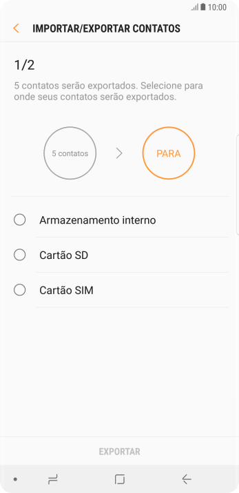 Pressione Cartão SIM. Pressione Cartão SIM.