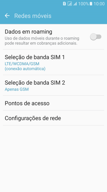 Pressione Seleção de banda . Pressione Seleção de banda .