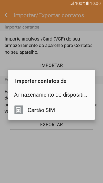 Pressione Cartão SIM. Pressione Cartão SIM.