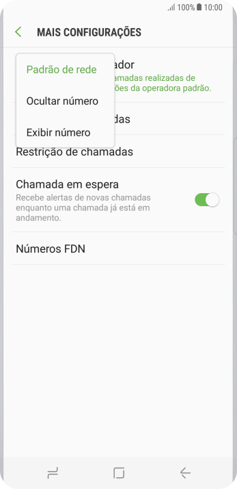 Pressione Exibir número para ativar a identificação do seu número. Pressione Exibir número para ativar a identificação do seu número.