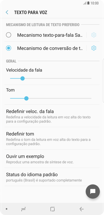 Pressione o ícone de configurações ao lado de Pressione o ícone de configurações ao lado de