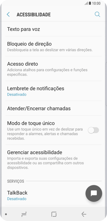 Pressione Texto para voz, e siga as indicações da tela para configurar a velocidade e o tom de voz. Pressione Texto para voz, e siga as indicações da tela para configurar a velocidade e o tom de voz.
