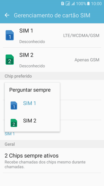 Pressione a configuração desejada. Pressione a configuração desejada.
