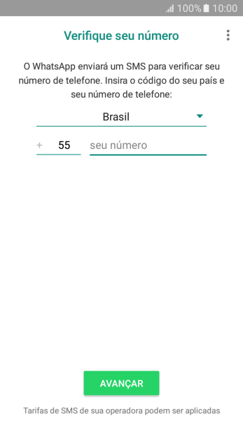 Pressione a lista suspensa. Pressione a lista suspensa.