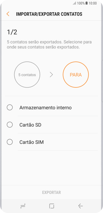 Pressione Cartão SIM. Pressione Cartão SIM.