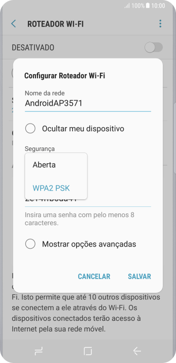 Pressione WPA2 PSK para proteger seu Roteador Wi-Fi com uma senha. Pressione WPA2 PSK para proteger seu Roteador Wi-Fi com uma senha.