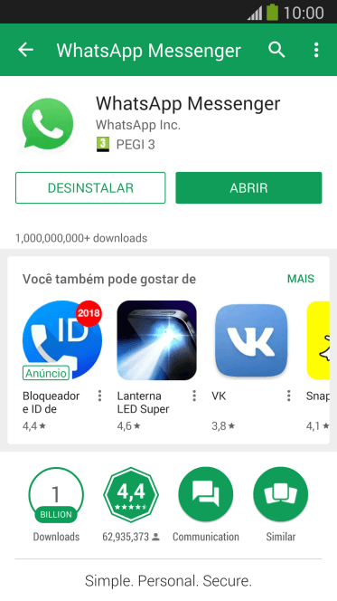 Pressione a tecla de início para finalizar e voltar à tela inicial. Pressione a tecla de início para finalizar e voltar à tela inicial.