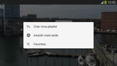 Pressione a lista de reprodução desejada. Pressione a lista de reprodução desejada.