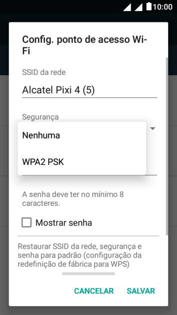 Pressione WPA2 PSK para proteger seu Roteador Wi-Fi com uma senha. Pressione WPA2 PSK para proteger seu Roteador Wi-Fi com uma senha.