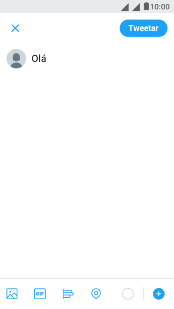 Pressione Tweetar. Pressione Tweetar.