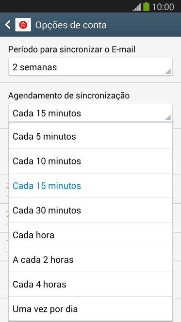 Pressione a configuração desejada. Pressione a configuração desejada.