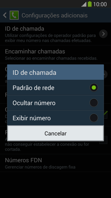 Pressione Exibir número para ativar a identificação do seu número. Pressione Exibir número para ativar a identificação do seu número.