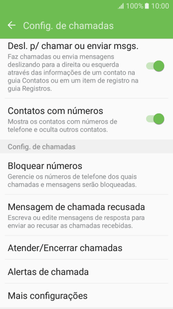 Pressione Mais configurações. Pressione Mais configurações.