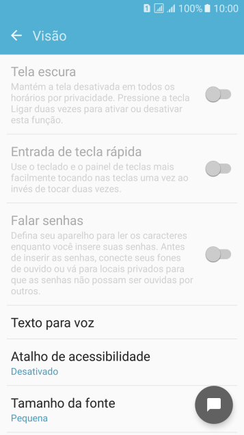 Pressione Texto para voz, e siga as indicações da tela para configurar a velocidade da fala. Pressione Texto para voz, e siga as indicações da tela para configurar a velocidade da fala.